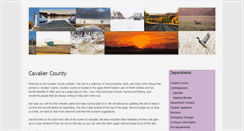 Desktop Screenshot of cavaliercounty.us