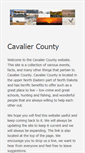 Mobile Screenshot of cavaliercounty.us