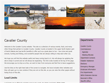 Tablet Screenshot of cavaliercounty.us